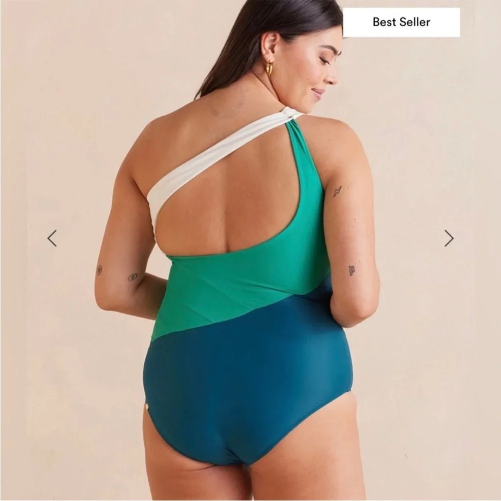 Summersalt Sidestroke Swimsuit One Piece Colorblock Support Swimwear